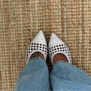 Melluso silver heels